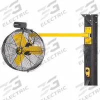 BIG ASS FANS Mounted Fan: 36 1/2 in Blade Dia, 120V AC, 2/3 hp Motor HP, Post Mount, Non-Oscillating (MPN F-AE1-3601L12S34). Key specifications — Brand: BIG ASS FANS; Voltage: 120V AC; Number of Speeds: Variable; Fan Mounting Location: Post; Oscillation: Non-Oscillating; Mounting Type: Bracket.