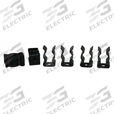 ZICO Standard Spring Clip: 9/64 in Peg Hole, 1 3/8 in x 3/4 in x 1/2 in, Screw-In - Spring Clips for Round-Hole Pegboard