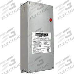 PHASE-A-MATIC Phase Converter: Static, Single, Three, 230V AC, 60 A Input Current (MPN UL-1200HD). Key specifications — Output Phase AC: Three; Brand: PHASE-A-MATIC; Input Phase AC: Single; Operating Voltage: 230V AC.