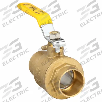 APOLLO Manual Two-Way Ball Valve: 1 1/4 in, Brass, Straight, Sweat x Sweat - Brass Ball Valves