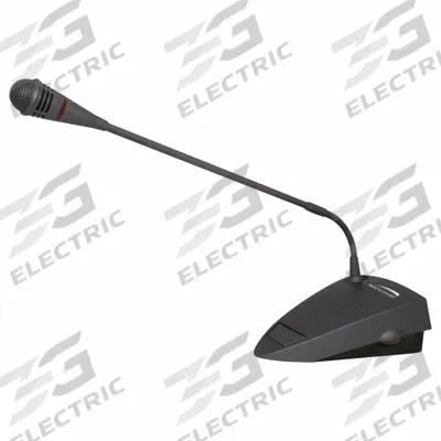 SPECO TECHNOLOGIES Desktop Conference & Paging Microphone: XLR Male Connector - Tabletop Microphones