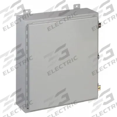 WIEGMANN Enclosure: Steel, 36 in x 30 in x 12 in, NEMA 12/13, Solid Cover - Steel Dust-Tight Enclosures