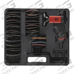 CHICAGO PNEUMATIC Air Disc Sander Kit: 3 in Pad, Hook and Loop, Light Duty, 0.2 hp, 21 cfm, Fixed (MPN CP7202D). Key specifications — attr1320237: CHICAGO PNEUMATIC; attr1320246: Handle.