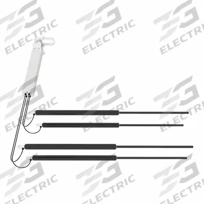BANSBACH EASYLIFT Hydraulic Lift Kit: 5.9 in Stroke, Electric, 220 lb System Load Rating - Electric Hydraulic Lift Kits