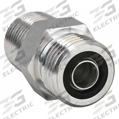 PARKER Compression Fitting Adapter: 1/4 in OD x 1/4 in Pipe Size, 3/8-18 Thread Size - O-Ring Face Seal Steel Compression Fittings