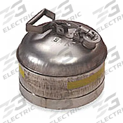 EAGLE Type I Safety Can: For Use With Flammables, 2 1/2 gal Capacity, Stainless Steel - Flammable Liquids Safety Cans