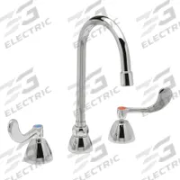 ZURN Gooseneck Kitchen/Bathroom Faucet: AquaSpec®, Brass, Widespread, Deck, 3 Mounting Holes, Chrome (MPN Z831B4-XL-ICT). Key specifications — Series: AquaSpec®; Brand: ZURN.