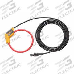 FLUKE Flexible Current Probe: CAT III 1000V/CAT IV 600V, Proprietary, AC Current, 0 A to 1,500 A (MPN I17XX-FLEX1.5KI). Key specifications — Connector Type: Proprietary; Safety Rating: CAT III 1000V; Brand: FLUKE.