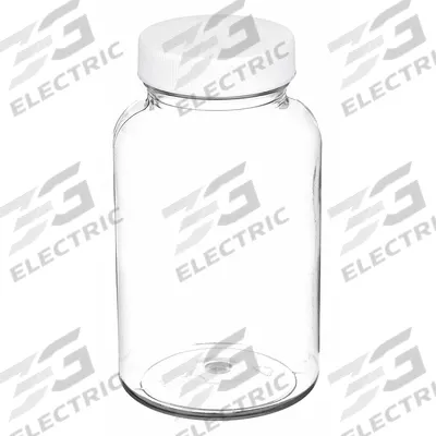 QORPAK Wide Mouth Bottle: PET, 120 mL, 4 fl oz, Closure Included, Colorless, 38-400 - PET Wide Mouth Round Lab Bottles
