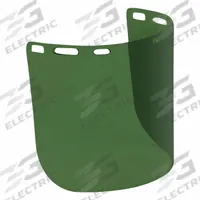 PIP Face Shield Visor: 15 in Overall Wd, 8 in Overall Ht, 0.08 mm Overall Thick, Green, Anti-Fog (MPN 251-01-7312). Key specifications — Material: Polycarbonate; Brand: PIP.