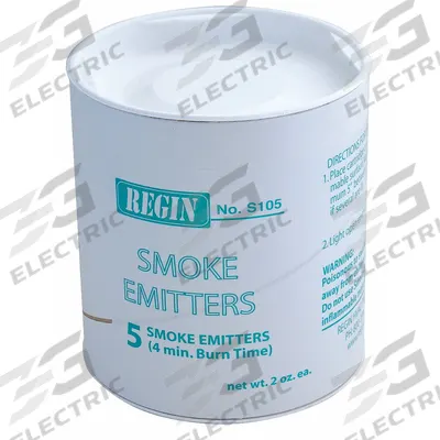 REGIN Smoke Cartridge: 2,500 cu ft Generated Volume, 4 min Max Emission Time - Smoke Emitters