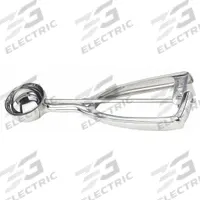 CRESTWARE Disher: 0.6 oz Capacity, Stainless Steel, NSF Certified, 1 1/8 in Bowl Dia, DSS60. Key specifications — Manufacturer Part Number: DSS60; Material: Stainless Steel; NSF Certified: Yes; Product Type: Squeeze Disher; Scoop Size: #60; Brand: CRESTWARE.