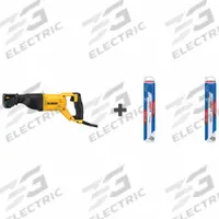 DEWALT Reciprocating Saw: 12 A Current, 1 1/8 in Stroke Lg, 2,900 stroke/min Max. Strokes per Minute (MPN DWE305/20578818R/20578818R). Key specifications — attr1170485: DEWALT; attr1170490: Shoe Not Adjustable; attr1170491: Full-Size.