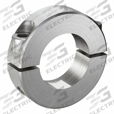 RULAND MANUFACTURING Shaft Collar: 2-Piece, Inch, Round, Clamp-On, 1 in Bore Dia - Stainless Steel Shaft Collars