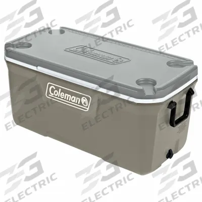 COLEMAN Chest Cooler: Gray, 204 Cans, 120 qt Cooler Capacity - Standard Chest Coolers