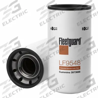 FLEETGUARD Automotive Oil Filter: 2 1/4"-12 UNS-2B Thread Size, 10 1/2 in Overall Ht - Spin-On Oil Filters