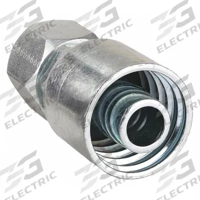 Parker Hydraulic Crimp Fitting: Steel x Steel, Straight, -10 For Hose Dash Size - Parker Crimp Hydraulic Hose Fittings with JIC Connection