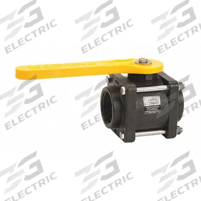 BANJO Manual Two-Way Ball Valve: 2 in, Glass-Filled Polypropylene, Straight, FNPT x FNPT - Polypropylene Ball Valves