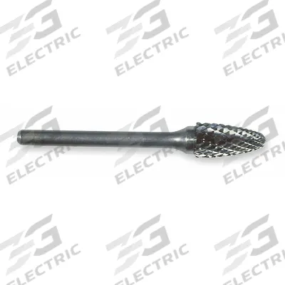 WIDIA METAL REMOVAL Carbide Bur: Ball-Nosed Tree, SF-13, Double Cut, 1/2" x 3/4" Head - Double-Cut Ball-Nosed Tree Burs