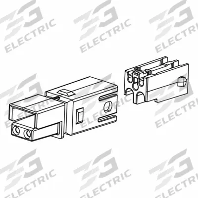 ANDERSON POWER PRODUCTS Auxiliary Connector: 4827G6, For SBE/SBO/SBX Series - Anderson Power Connector Hardware & Accessories