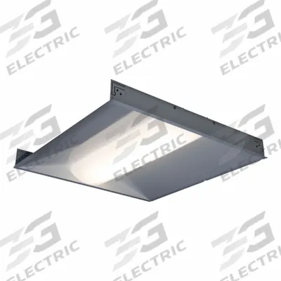 LUMINATION Recessed Troffer: 2 ft Lg, 2 ft Wd, 3,300 lm, 4000K, 29 W, 120 to 277V AC - 2 ft. x 2 ft. LED Center-Basket Troffers