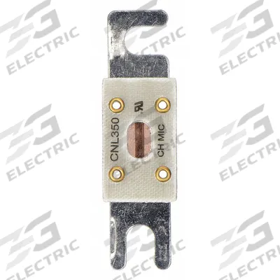 MERSEN Forklift Limiter Fuse: CNL Series, Bolt-On, Gen Purpose, 350 A, 80 V DC - Time-Delay Bolt-On Fuses