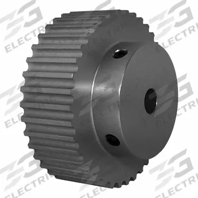 Dayton Timing Pulley: Modified Curvilinear, Fixed, For GT Timing Belt Section - GT Section Fixed-Bore Timing Pulleys with Hub
