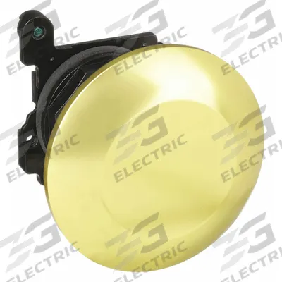 EATON Mushroom Head Push Button: 30 mm, Metallic - Mushroom-Head Push-Button Operators