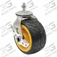 ROCK N ROLLER Caster: 500 lb Load Capacity, Aluminum/Rubber/Steel, Yellow, RCSTR6X3, 1 PR. Key specifications — Features: All-terrain R-Trac ™ casters offer a cushioned ride akin to pneumatic tires, featuring a built-in locking brake for added stability. They boast minimal rolling resistance, lightweight construction, and no-flat capabilities.; Compatible Grainger Part Number: 846N27; Manufacturer Part Number: RCSTR6X3; Accessory Type: Caster; Compatible with Product Type: Rock N Roller Multi-Carts.