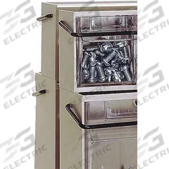 QUANTUM STORAGE SYSTEMS Locking Rod: 24 1/2 in Overall Lg, 1 Rods, For Tip-Out Bin Type, Black (MPN QLR500). Key specifications — Material: Steel; Compatible Manufacturer Model Number: QTB309; For Bin Type: Tip-Out; Color: Black; Brand: QUANTUM STORAGE SYSTEMS.