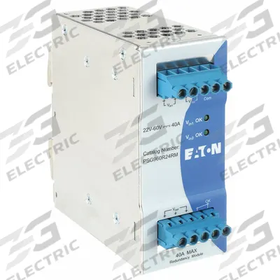 EATON DC Power Supply: DIN Rail, 960 W Output Power - Rated, 40 A Current - Output - DIN Rail Mount DC Power Supplies