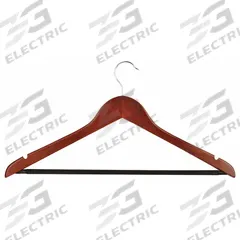 HONEY-CAN-DO Clothes Hanger: Open Hook, Wood, 9 in Ht, 18 in Wd, 3/16 in Thick (MPN HNG-01335). Key specifications — Material: Wood; Features: 360 Degree Swivel Rod Hook.