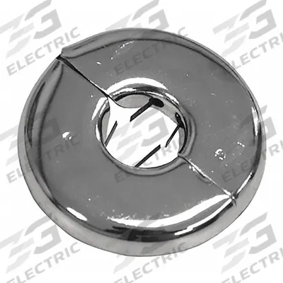 DEARBORN BRASS Split Flange: Plastic, Chrome-Plated, 1 in Fits Pipe Size - Split-Flange Escutcheons