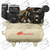INGERSOLL RAND Stationary Air Compressor: 2 Stage, 14 hp Engine, Kohler, 24 cfm, 30 gal Air Tank (MPN 2475F14G). Key specifications — attr50933: Kohler; attr50934: INGERSOLL RAND.