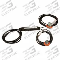 ECCO Warning Light: Concealed Warning Light, White, 1 1/2 in Overall Wd, 1 1/8 in Overall Ht, LED (MPN 9021CC). Key specifications — Operating Voltage: 12V DC; Number of Flash Patterns: 16; Includes: 9 ft Cable; Electrical Connection: Blunt Cut Wires; Mount Type: Bolt; Brand: ECCO.
