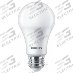 PHILIPS Compact LED Bulb: Medium Screw (E26), LED, (A) Classic, A19, 10 W Watt, 2200K/2700K, Frosted (MPN 12.2A19/PER/927-22/P/E26/WG 6/1FB T20). Key specifications — attr233510: A19; attr233525: 120V AC; attr233549: Frosted; attr518949: 2700K; attr239859: PHILIPS; attr935304: Rough Service.