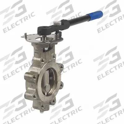 MILWAUKEE VALVE Butterfly Valve: For Steam Media, 5 in Pipe Size, Lug - Carbon Steel High-Performance Butterfly Valves