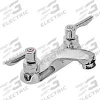 AMERICAN STANDARD Low Arc Bathroom Faucet: Monterrey, Cast Brass, Chrome Finish, 1.5 gpm Flow Rate (MPN 5500140.002). Key specifications — Includes: 1/2 in Male Inlet Shanks; Red and Blue Indexes; Brand: AMERICAN STANDARD; Series: Monterrey.