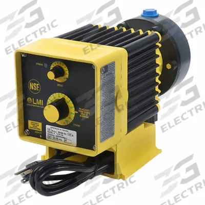 LMI PUMPS Chemical Metering Pump: Solenoid, 115V AC, PP Head, PTFE Diaphragm - Compact Solenoid-Driven Diaphragm Metering Pumps