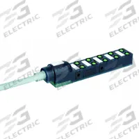 MURRELEKTRONIK Distribution Box: EXACT8, 10 Ports, 3 Pole M8 Female, 5 m Cable Lg, Gray PUR (MPN 8000-80010-3840500). Key specifications — IP Rating: IP65; Features: PNP Electrical Design.