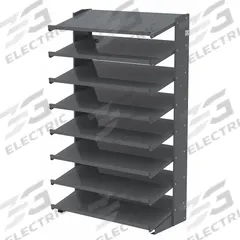 AKRO-MILS Pick Rack: 36 in x 18 in x 60 in, 1 Sided, 0 Bins, 8 Shelves (MPN APRS18). Key specifications — Includes Bins: No; Frame Color: Gray; Frame Material: Steel; Brand: AKRO-MILS.