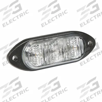 GROTE Warning/Directional Light: Combo Warning and Directional Light, Red, 1 in Overall Wd - Vehicle Perimeter Flashing Warning Lights