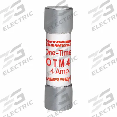 MERSEN Fuse: OTM Series, Midget, Fast-Acting, 4 A, 250 V AC, 13/32 in x 1 1/2 in - Fast-Acting Cylindrical Fuses