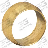 PARKER Compression Fitting Sleeve: 1/4 in OD Fitting Size, Compression, Brass, 10 PK (MPN 60PB-4). Key specifications — attr1195695: PARKER.