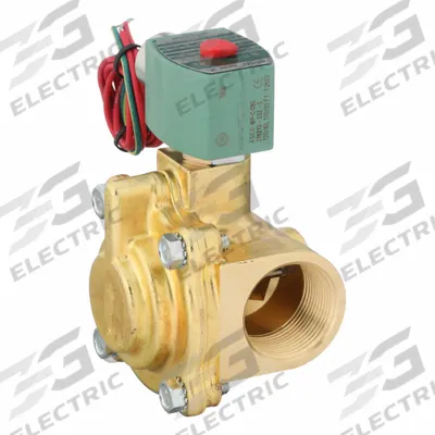 REDHAT Solenoid Valve: 2-Way, Normally Closed, 1 1/4 in Pipe Size, 110V AC/120V AC - 2-Way/2-Position, Normally Closed Solenoid Valves