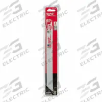 MILWAUKEE Reciprocating Saw Blade: 18 Teeth per Inch, 9 in Blade Lg, 0.04 in Blade Thick, 5 PK (MPN 48-00-5188). Key specifications — attr1109198: 18; attr1109200: Flexible for Curved Cuts; attr1109201: Straight; attr1109209: MILWAUKEE.