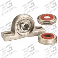 NTN Pillow Block Bearing: 2 7/16 in Bore, SS, Set Screws, 2 47/64 in Shaft Ht, 9.488 in Overall Lg (MPN SUCP212-39C0FG1). Key specifications — Brand: NTN; Maximum Speed: 1,900 RPM; Mounting Bolt Size: 5/8 in; Standards: FDA; System of Measurement: Inch.