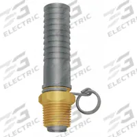 SANI-LAV Swivel Hose Adapter: Brass/Stainless Steel, Brass, 3 3/4 in Overall Lg, Barb (MPN N22). Key specifications — Inlet Connection Type: Barb; Brand: SANI-LAV; Color/Finish: Brass; Includes: Trigger Lock Ring; Material: Brass; Product Type: Hose Adapter.