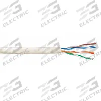 GENSPEED Category Cable: 1,000 ft Cable Lg, 23 AWG, Riser, White, PVC, Std, 7133841, 6, Unshielded. Key specifications — Conductor Gauge: 23 AWG; Jacket Material: PVC; Brand: GENSPEED; Pairs Separation: Standard.