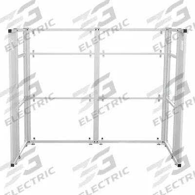 VERSADESK Cubicle Kit: 66 in Overall Ht, 41 1/2 in Overall Wd, 6 Panels, Clear - Modular Cubicle Walls